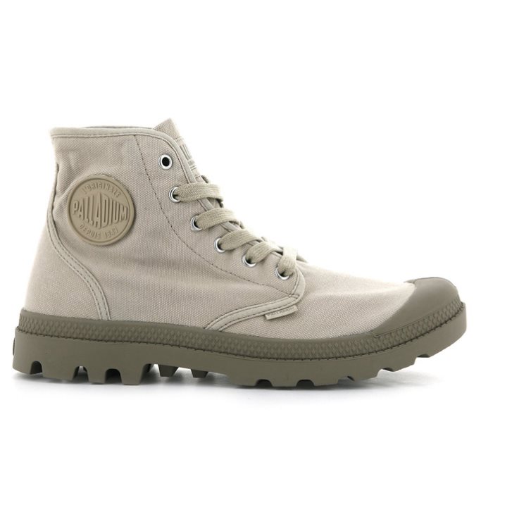 Palladium Pampa Hi Men\'s Boots Light Grey | UK W940-FYX